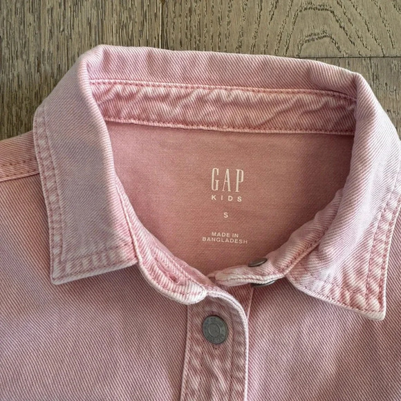 Gap Kids Denim Jacket Pink Size Small - Picture 2 of 2